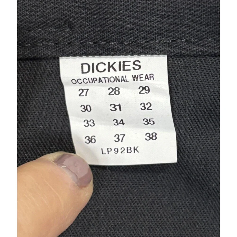 Dickies Occupational Wear Work‎ Pants Mens 40x32 Black Flat Front NWT